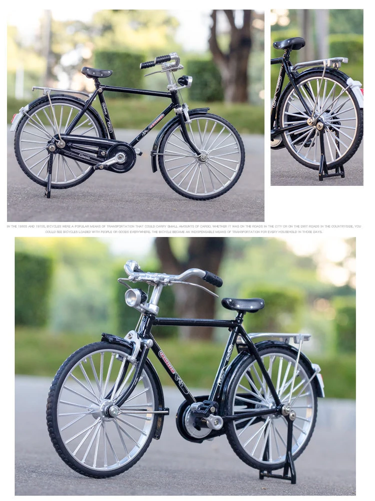 Имитационный сплав, Ретро Креативная модель велосипеда с 28 стержнями, Классические ностальгические велосипеды для мужчин и женщин, модель автомобиля