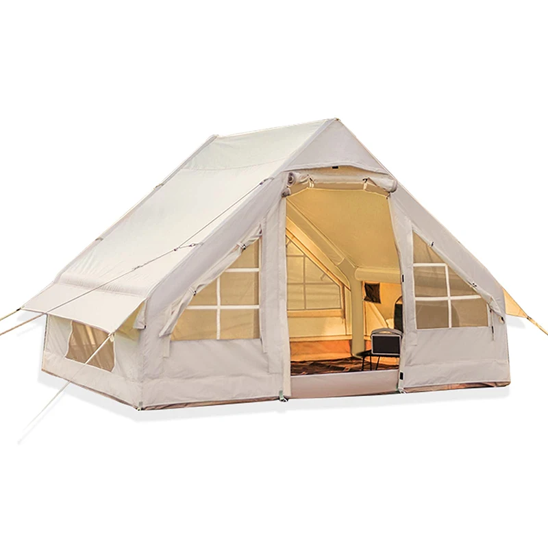 Водонепроницаемая воздушная надувная роскошная кабина BOBOSKY, Хлопчатобумажная палатка для кемпинга на открытом воздухе на 5-6 человек, надувная палатка для кемпинга