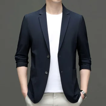 5842-2023 мужская новая корейская модная деловая куртка для отдыха, костюм класса люкс