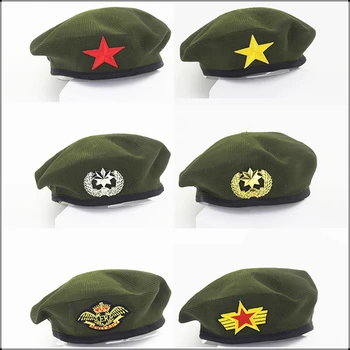 Унисекс, армейские зеленые береты, шляпы для косплея с матросскими танцами, звездная эмблема, дышащая шляпа для моряков, прогулочные военно-морские кепки