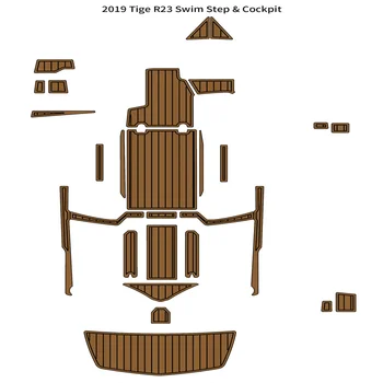 2019 Tige R23 Платформа для плавания, коврик для кокпита, коврик для пола из вспененного EVA Тика