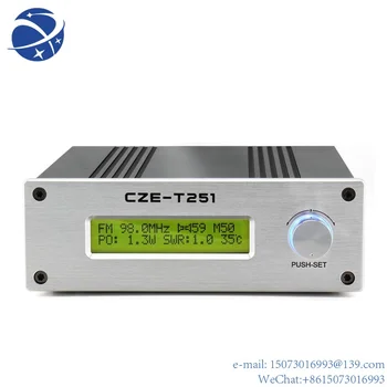 yun yi CZE-T251 с регулируемой мощностью 0-25 Вт, профессиональный FM-стереотрансляционный FM-передатчик