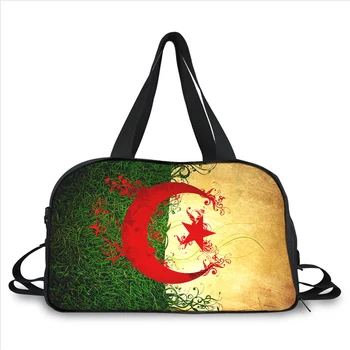 Флаг Алжира с 3D печатью, модный тренд, портативная многофункциональная сумка-мессенджер большой емкости, дорожная сумка
