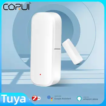 CoRui Tuya Zigbee WiFi Датчик Двери Умный датчик окна Детектор сигнализации Независимый магнитный датчик Работа с Alexa Google Home