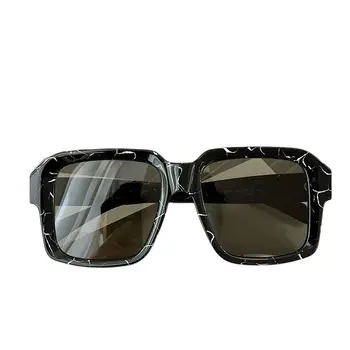 2023 высококачественные ретро Квадратные солнцезащитные очки, солнцезащитные очки в стиле ретро, модные повседневные очки для мужчин и женщин