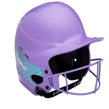 Бейсбольный шлем для софтбола для девочек - Русалка с эффектом омбре - Gumball Pink