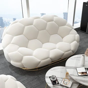 Индивидуальный Белый Итальянский диван, Современные Высококачественные Золотые Ножки, Большой Светлый Роскошный диван, Минималистичная мебель для дома Divano