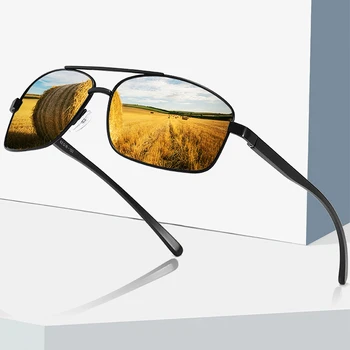 2022 Солнцезащитные очки Polaroid для вождения в алюминиево-магниевой оправе, спортивные солнцезащитные очки для мужчин, поляризованные очки для водителя, ретро-очки с антибликовым покрытием UV400