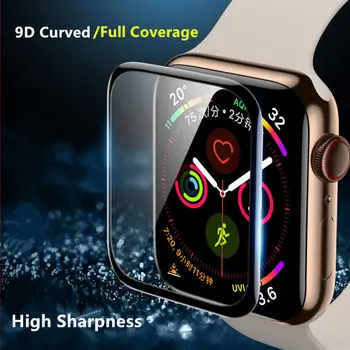 Мягкое стекло Для Apple Watch 44 мм 40 мм Защитная пленка для экрана iWatch series 6 SE 5 3 42 мм 38 мм 9D HD мягкая пленка Apple watch 7 45 мм 41 мм