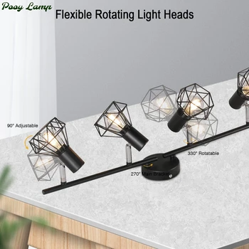 Новые светодиодные лампы с прожектором, потолочный светильник с прожектором, простой стиль для внутреннего освещения, современный потолочный светильник, освещение