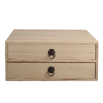 Выдвижной ящик Для мелочей, Органайзер, Контейнер для хранения деревянного типа, Настольный многослойный