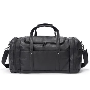 Новая Многофункциональная Мужская дорожная сумка большой Емкости, Водонепроницаемые кожаные мужские сумки для багажа, сумки для переноски на выходные для поездки