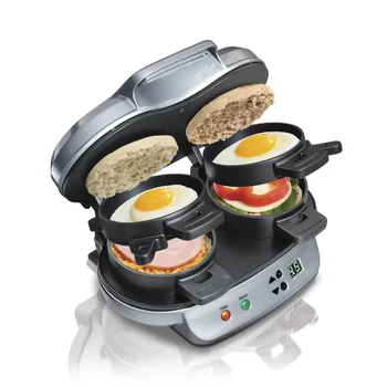 Двойная кофеварка для приготовления Сэндвичей Для Завтрака, Электрическая Кофеварка, Кухонные Принадлежности Для Дома, бесплатная доставка
