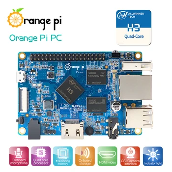 Плата разработки Orange Pi PC 1 ГБ оперативной памяти Allwinner H3 Одноплатный компьютер Поддержка ОС Android Ubuntu Debian Демонстрационная плата Мини-ПК