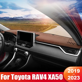 Для Toyota RAV4 XA50 2019 2020 2021 2022 2023 RAV 4 Гибридная Приборная панель Автомобиля, Солнцезащитный Козырек, Коврик, Защита от Ультрафиолета, Нескользящая Накладка, Аксессуары