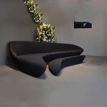 Легкий роскошный диван высокого качества, Необычный черный диван по индивидуальному заказу дизайнера, Эргономичные диваны для чтения Para El Hogar Home Decoration