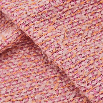 Розовая твидовая ткань с бабочкой для жилета Telas Por Metro Tissus Au MÈTre Ткань Для Шитья Пошив от The Yard Tecido Di