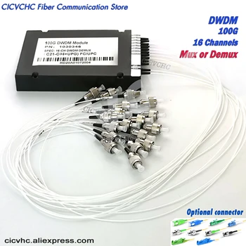 16-канальный модуль DWDM с частотой 100 ГГц + UPG Mux или Demux с SC, LC, FC
