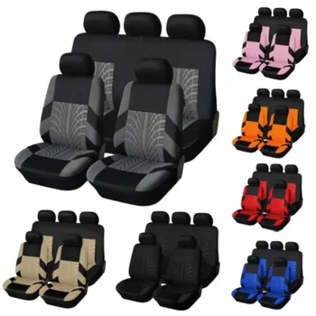 Набор чехлов для автомобильных сидений Универсальный Чехол для переднего ковшеобразного сиденья с разъемной скамейкой, чехлы для задних сидений, аксессуары для интерьера автомобиля