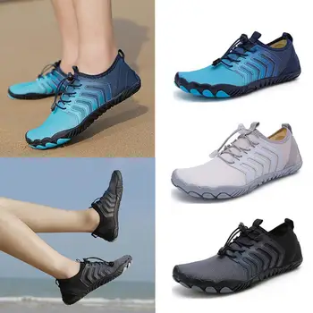 1 Пара Пляжной обуви Премиум-класса, тонкие быстросохнущие Женские и мужские Пляжные кроссовки для улицы, обувь для Ручья, Водная обувь