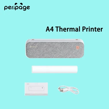 PeriPage A40 Мини Портативный термопринтер Беспроводной Bluetooth Мобильный без чернил Word Документы Бумага формата А4 Фотопринтер Офисного назначения