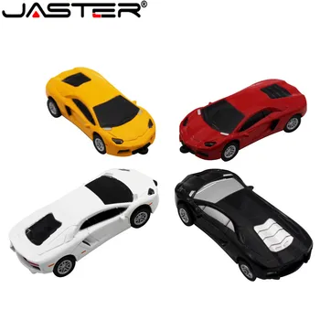 JASTER Металлические спортивные автомобили USB флэш-накопитель гоночный автомобиль флешка 4 ГБ 8 ГБ 16 ГБ 32 ГБ 64 ГБ memory stick U диск бесплатная доставка