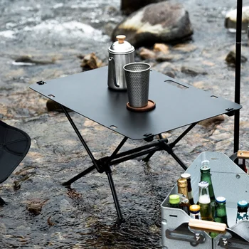 Легкий складной стол для кемпинга, материал из алюминиевого сплава, Стол для пикника, Многофункциональный мини-стол, прочный уличный стол