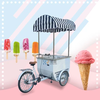 Горячая Продажа Тележка Для мороженого На Трехколесном велосипеде, Передвижные Тележки Для Эскимо, Тележка для мороженого на Трехколесном велосипеде, Цветная Тележка для Холодильника, Тележка для еды на Трехколесном велосипеде