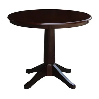 Круглый обеденный стол на подставке -столик цвета Мокко, верхний торцевой столик для спальни, Маленький журнальный столик, Маленький торцевой столик Mesas, чайный столик
