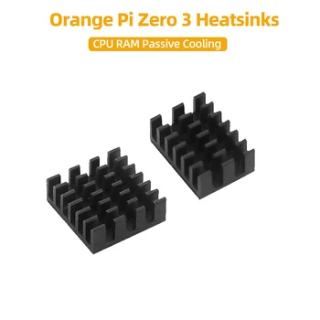 Оранжевый Алюминиевый медный радиатор Pi Zero 3, процессорный кулер, пассивный радиатор охлаждения для RPI Zero 3