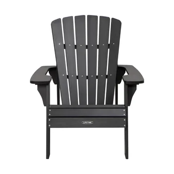 Пожизненный стул Adirondack Черный 60284 38,60 X 31,10 X 36,90 Дюймов Уличная Садовая Мебель для патио Мебель для балкона