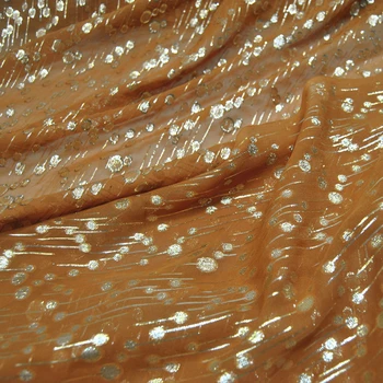 Летнее Мягкое Полупрозрачное Тонкое Шелковое Тканое Золотое платье-рубашка Hanfu Cheongsam из шелка тутового цвета, ткань для пошива одежды по мерке