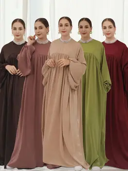 Рамадан Абайя Турция Ислам Джалабия Молитвенная Одежда Для Женщин Мусульманское Скромное Платье Robe Longue Musulmane Femme Vestidos Longos