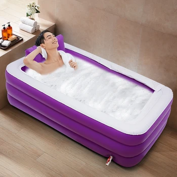 Отдельно стоящая надувная ванна для взрослых со складной портативной функцией для спа