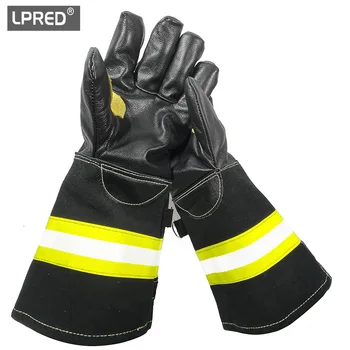 Длинные спасательные перчатки для тушения лесных пожаров, теплоизолирующие, защищающие от ожогов и высоких температур перчатки