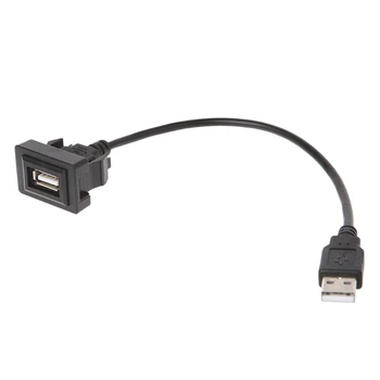Кабель с портом AUX USB 12-24 В, кабель для зарядки через USB-кабель для Toyota Vios/Corolla