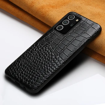 Чехол Для телефона из натуральной Кожи Samsung Galaxy Note 20 Ultra Note 10 9 8 A71 A50 A70 A51 S10 S8 S9 S20 Plus, Чехол из Крокодиловой кожи