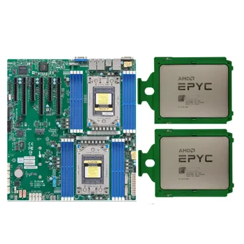 Материнская плата Supermicro H12DSi-N6 2 процессора AMD EPYC 7702 64 Ядра 2,0 ГГц Разблокированная Версия Серверных материнских плат EATX ProcessorsKit