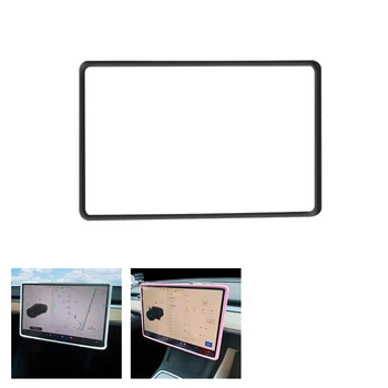 Идеально подходящий дизайн для экрана центральной консоли Tesla Model 3 Y Экологически чистая защитная рамка черного белого розового серого цвета
