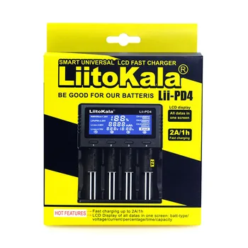 LiitoKala Lii-PD4 500 PL4 402 202 S1 S2 Зарядное устройство для 18650 26650 21700 18350 AA AAA 3,7 В/3,2 В/1,2 В литиевая NiMH батарея