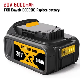 6000mAh 20Versatz lithium-ion batterie mit 3A DCB112 ladegerät für Dewalt 20V/18V DCB180 DCB181 DCB181-xj DCB200 DCB200-batterie