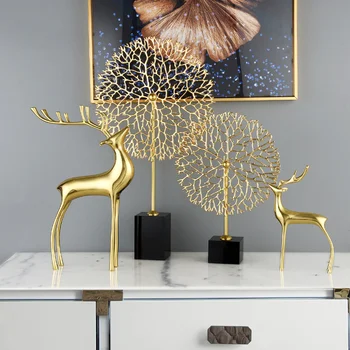 роскошные украшения из кораллового дерева, офисный стол, золотой домашний декор, внутренняя отделка для домов