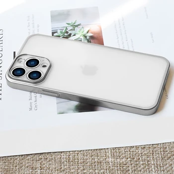 Новый роскошный Матовый прозрачный мягкий силиконовый чехол для iPhone 11 12 13 Pro Max Mini, противоударный чехол