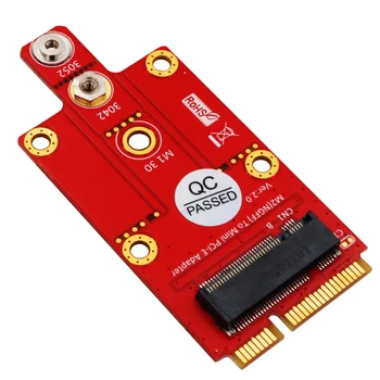 M.2 Key B-карта адаптера Mini PCI-E mPCIe для модуля 3G/4G/5G Поддерживает тип 3042/3052 Размер карты M2 Key B