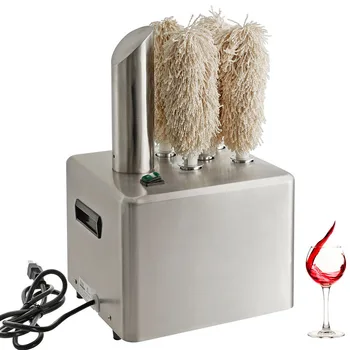 Машина для протирки винных бокалов из нержавеющей стали, Электрическая сушилка для стеклянной посуды, полировальная машина