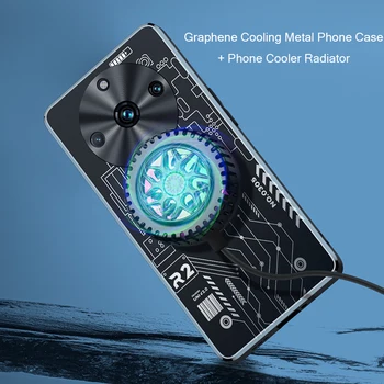 Чехол для Рассеивания тепла из Алюминиевого Сплава для OPPO Realme 11 Pro Plus Cases Графеновое Охлаждение Металлическая Крышка Funda Phone Cooler Радиатор