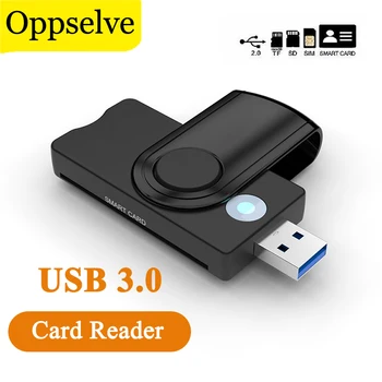 USB 3,0 2,0 Мульти Считыватель смарт-карт SD/TF Micro SD Карта памяти ID Банковская карта SIM-карта для резервного копирования Разъем адаптера для компьютера ноутбук MMC
