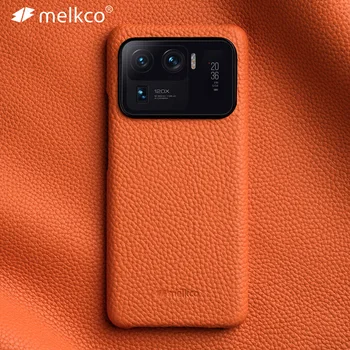 Чехол Melkco Премиум-класса из натуральной кожи для Xiaomi Mi 11 Ultra 5G, роскошные модные деловые чехлы для телефонов из натуральной воловьей кожи
