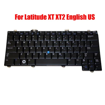 Клавиатура для ноутбука DELL Для Latitude XT XT2 Серии 0F436F F436F NSK-DA201 Английская АМЕРИКАНСКАЯ С подсветкой и указателем Черный Новый