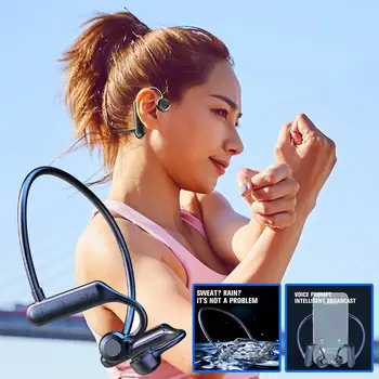 Спортивная беспроводная Bluetooth-гарнитура 5.3 Для бега, стереомузыка, Универсальные мини-ушные крючки, наушники Не входят в ухо